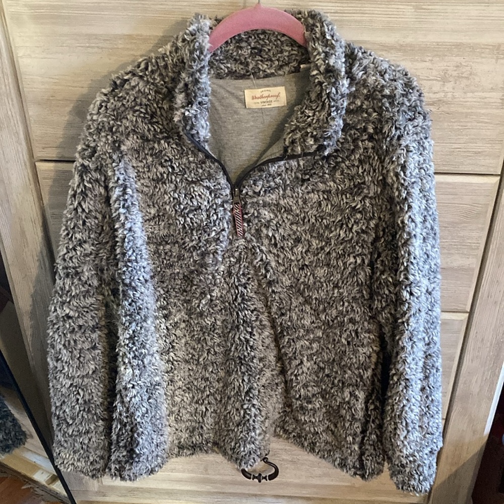 Weatherproof Vintage 1/4 Zip Cozy Fluffy Teddy Sherpa Jacket Wens Size XL